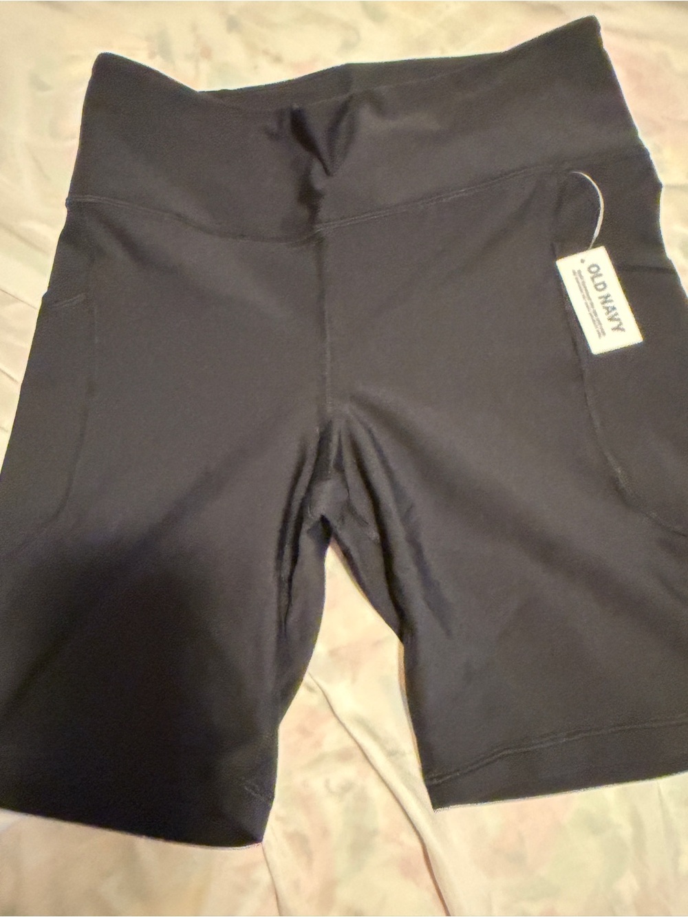 Old Navy Black Women's High-Waist Bike Shorts